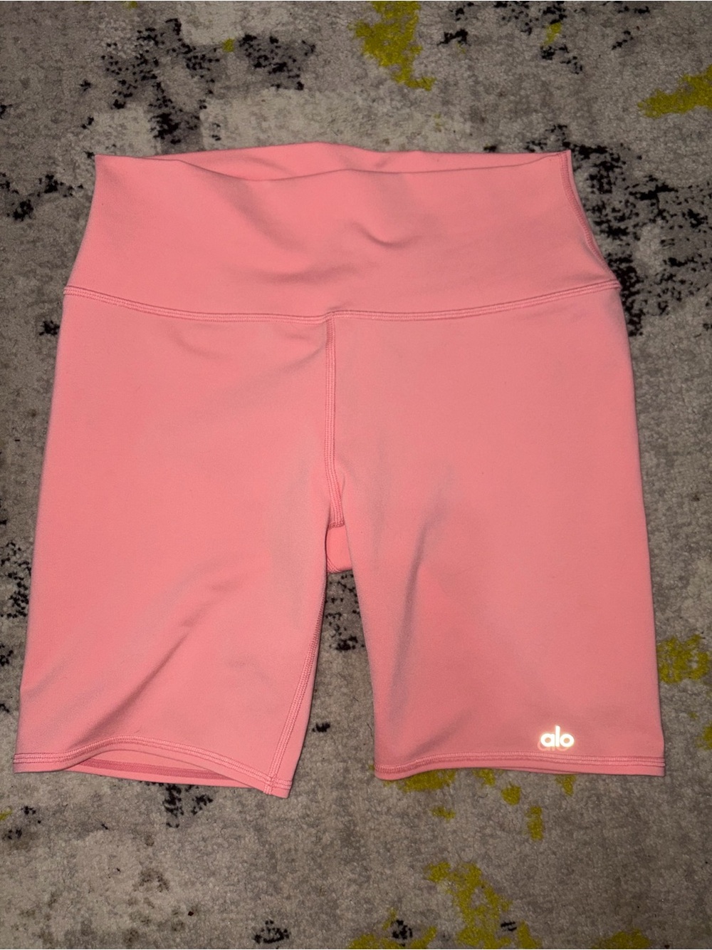 ALO Yoga Pink High-Waist Bike Shorts